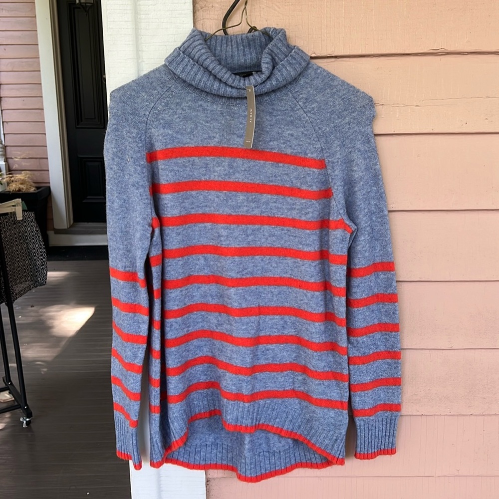 J crew striped sweater xxs